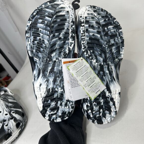Classic Clog Crocs Marble Tie Dye “Black & White” main image 4